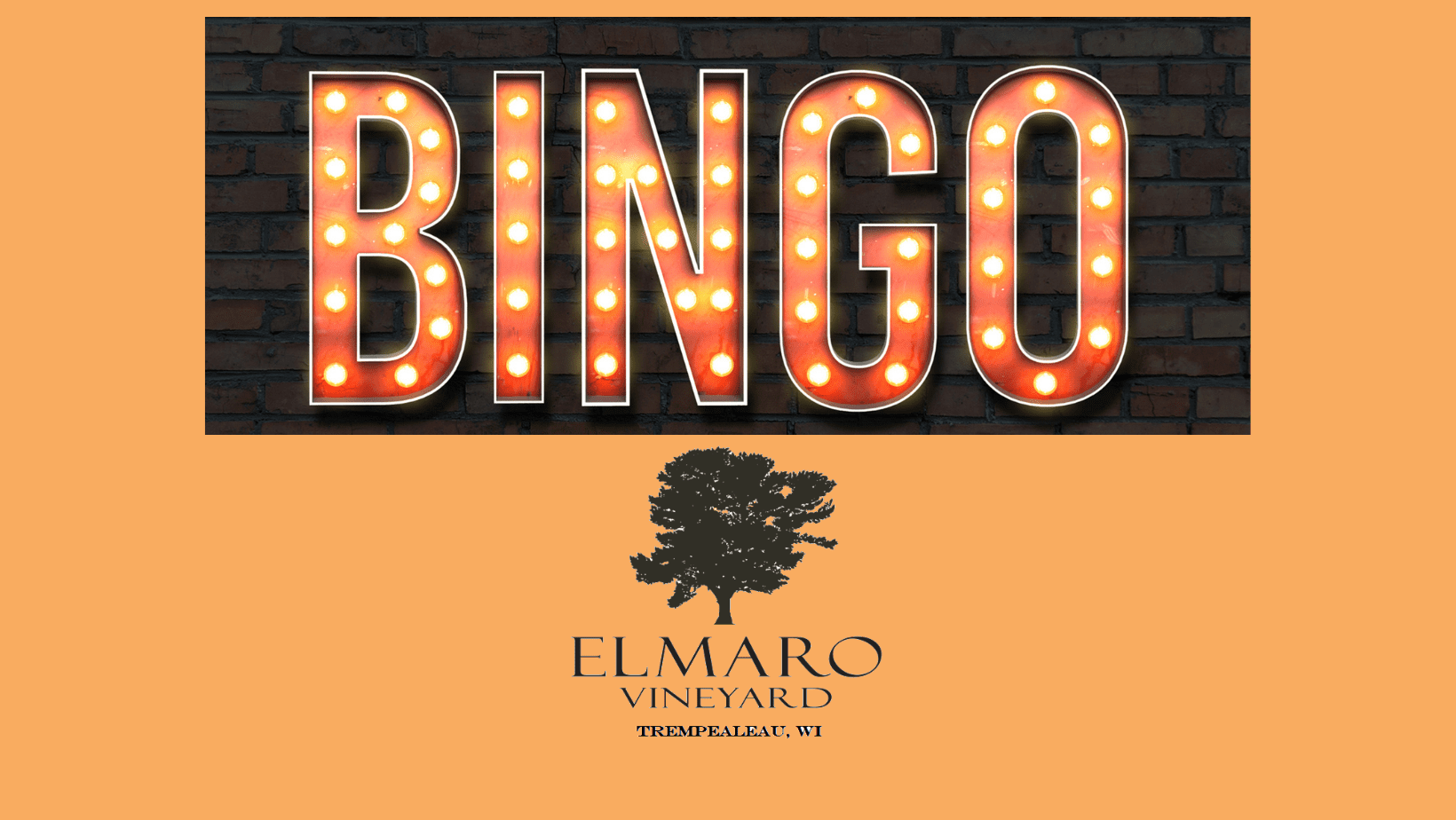 Bingo at elmaro winery.