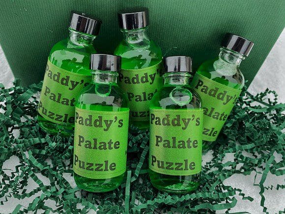St patrick's day gift basket - daddy's palate puzzle.