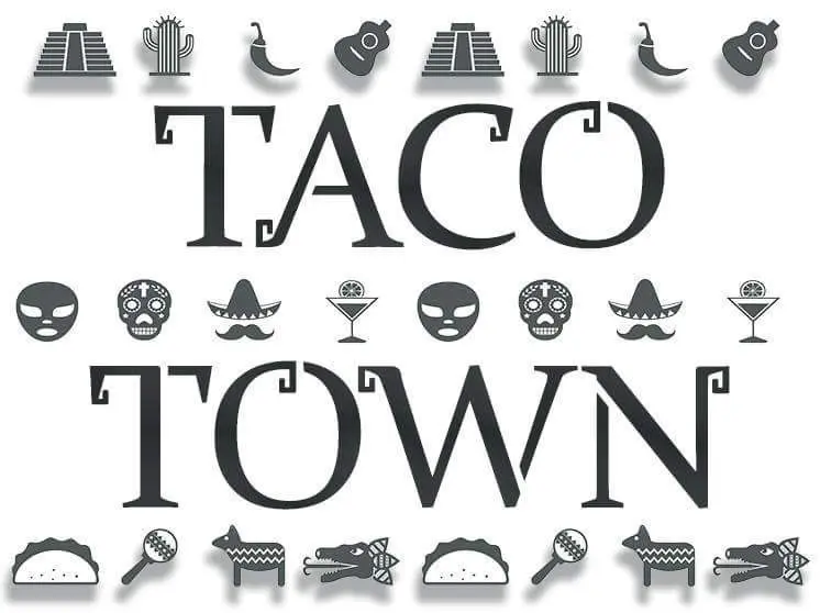 taco town logo