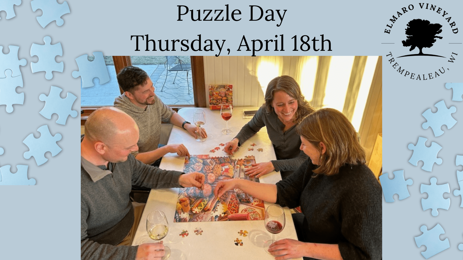 Puzzle Day Thursday, April 18th (1920 x 1080 px)