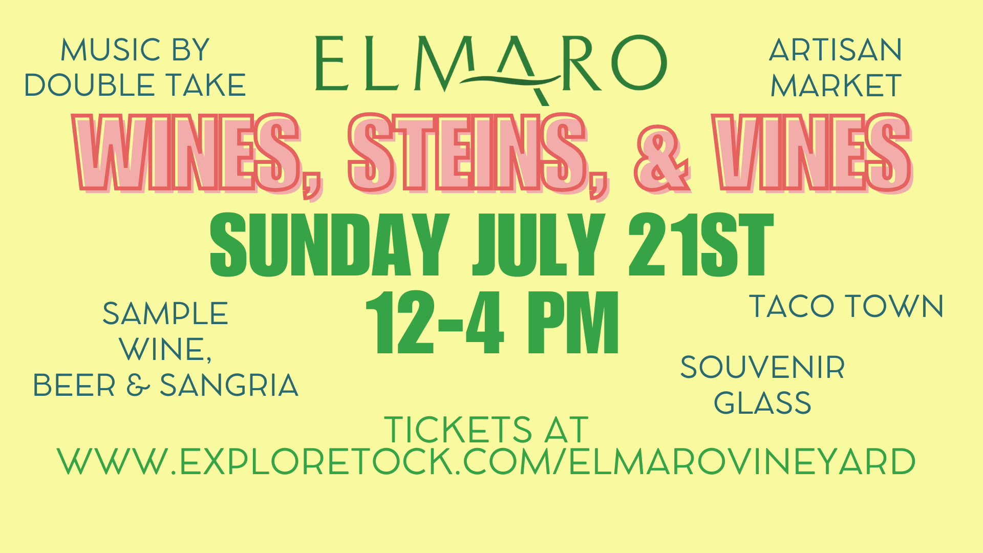 Elmaro Vineyard Wine & Stein event.