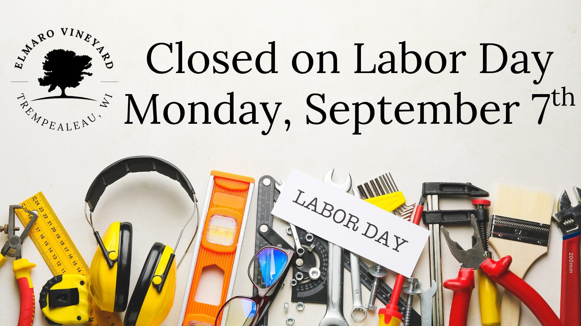 Closed on Labor Day Monday, September 2nd (2)