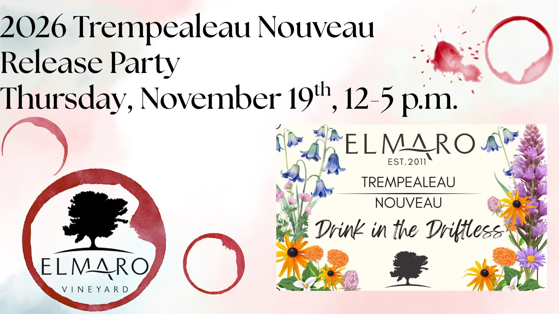 Trempealeau Nouveau Release Thursday, November 20th, 12-8 p.m.